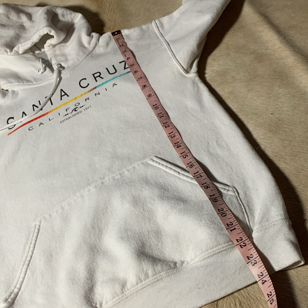 SANTA CRUZ California White Graphic Hoodie SWEATSHIRT - Picture 10 of 12